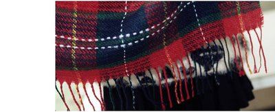 Chal Escocés Cálido para Otoño e Invierno con Borlas - Tamaño Grande - Image 9