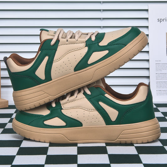 Zapatillas de Skate Clásicas Bajas Blancas para Parejas y Estudiantes Casuales