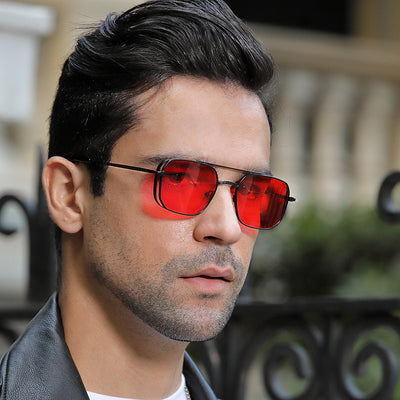 Gafas Steampunk Vintage para Hombre con Bolsa Lateral - Image 18