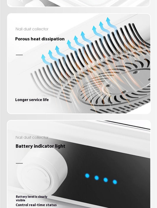 Aspiradora Turbo para Uñas sin Escobillas con Batería Extendida - Image 11