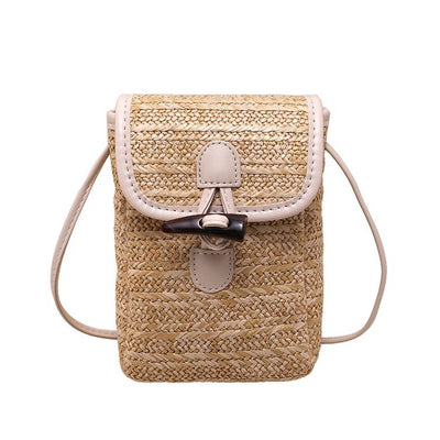 Bolso Crossbody de Paja Casual para Mujer - Image 13