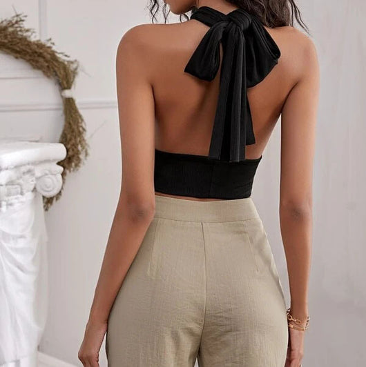 Chaleco Halter con Correas Cruzadas - Image 4