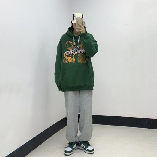 Sudadera Hip Hop Dragon con Collar Integrado - Image 10