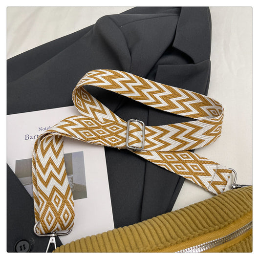 Bolsa Bandolera de Pana para Mujer - Bolso Cruzado de Hombro Único - Image 25