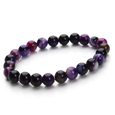 Pulsera de Cuentas de Aventurina Azul - Piedra Arenisca Redonda - Image 38
