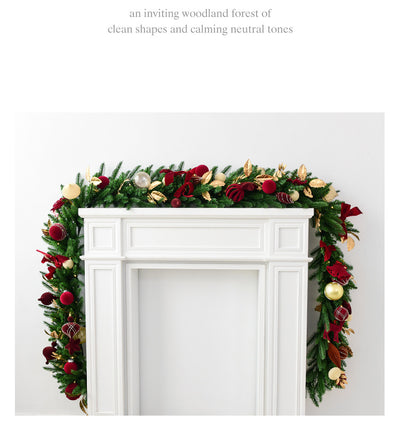 Decoración Navideña 27M Esferas de Terciopelo con Ratán - Image 9