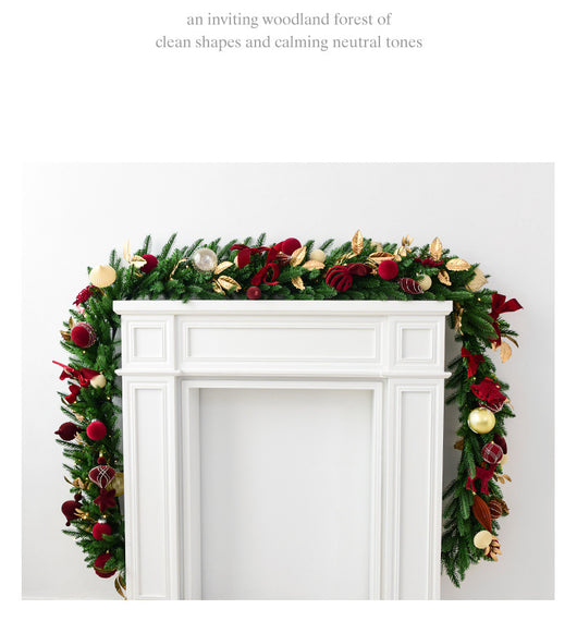 Decoración Navideña 27M Esferas de Terciopelo con Ratán - Image 9