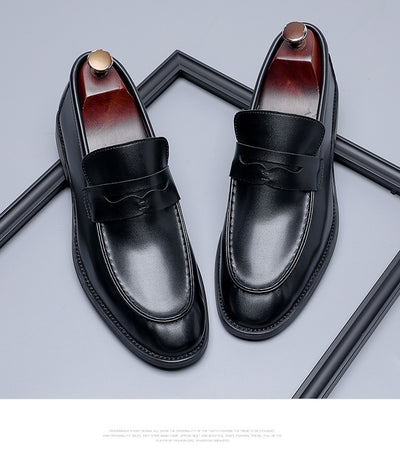 Zapatos de Cuero Minimalistas Estilo Británico para Hombre - Casuales y Formales - Image 11