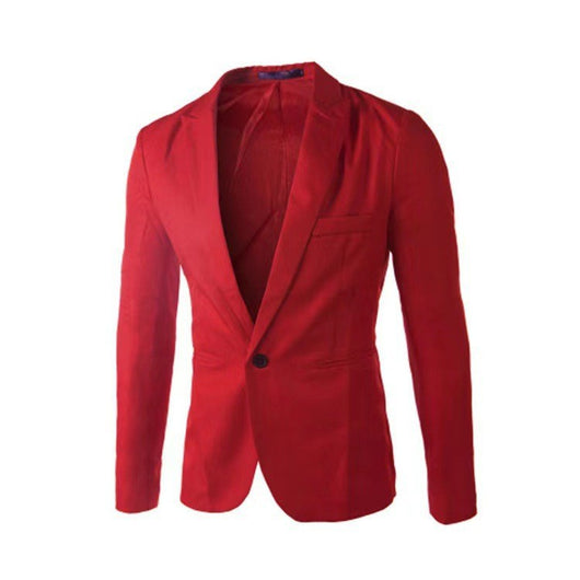 Blazer Casual Coreano Slim Fit Botón Único para Hombre - Image 9