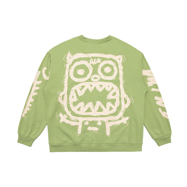 Sudadera Suelta Cuello Redondo Airflow Little - Estilo Trendy para Parejas