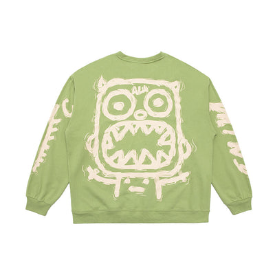 Sudadera Suelta Cuello Redondo Airflow Little - Estilo Trendy para Parejas