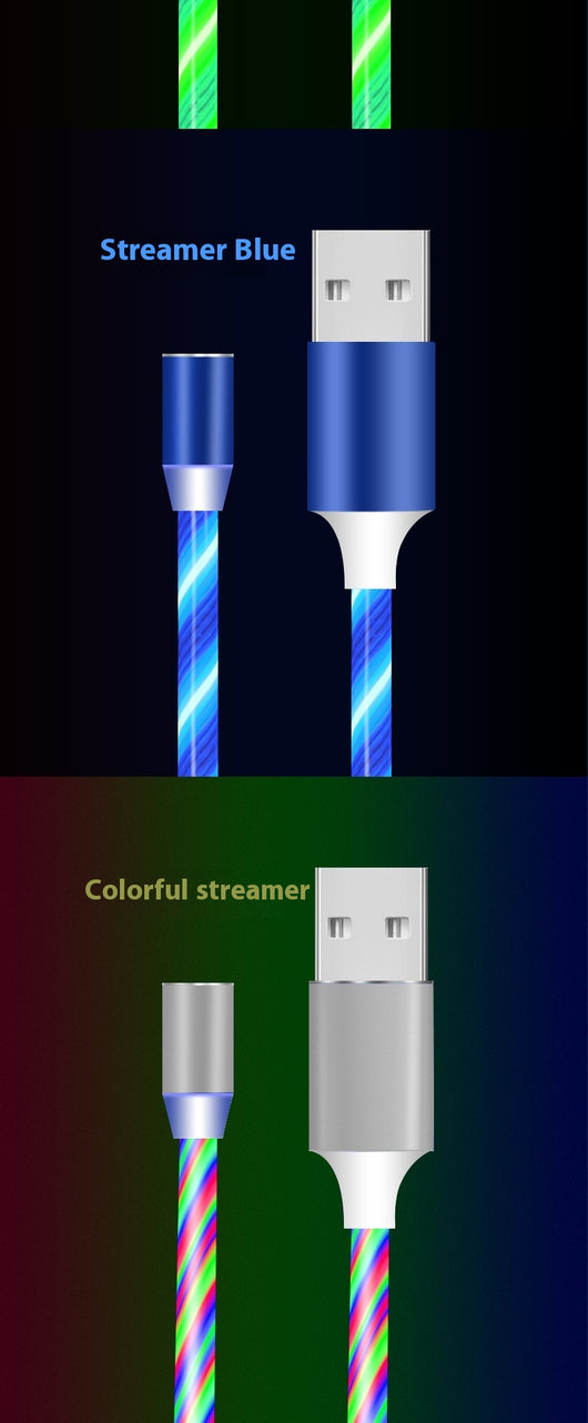 Cable USB Magnético 3 en 1 con Diseño Arcoíris - Carga Rápida Universal - Image 20