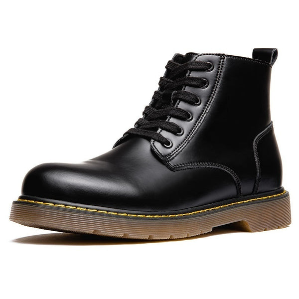 Botas Retro Negras de Caña Media con Punta Redonda - Image 5