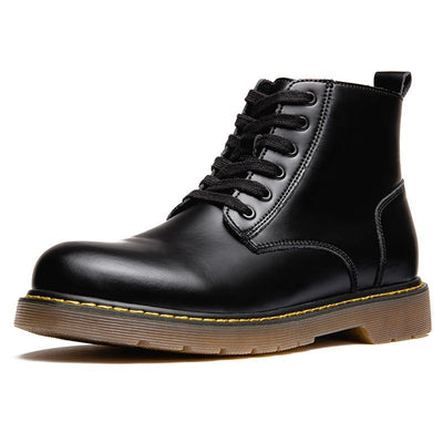 Botas Retro Negras de Caña Media con Punta Redonda - Image 5