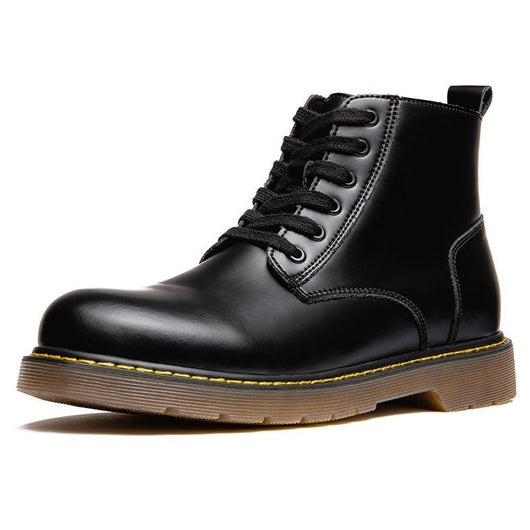 Botas Retro Negras de Caña Media con Punta Redonda - Image 5