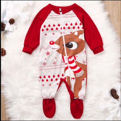 Pijamas Navideños a Juego para Toda la Familia - Estampado de Zorro Lindo - Image 9