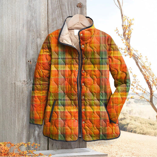 Chaqueta Acolchada para Mujer con Estampado Floral Digital - Image 4