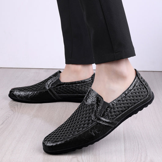 Sandalias Sneakers de Cuero Genuino para Hombre – Comodidad de Verano - Image 7