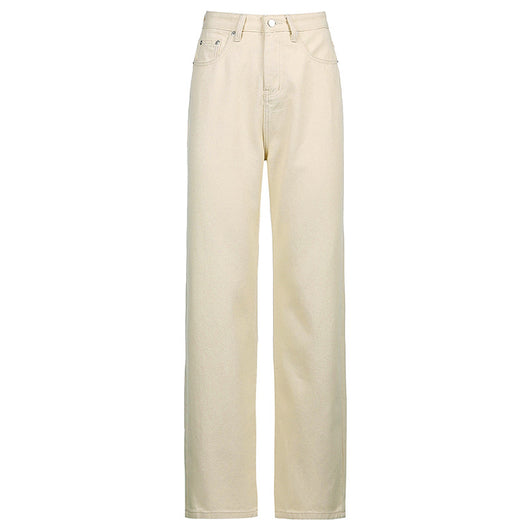 Pantalones Rectos con Patrón de Vaca en Contraste Blanco y Negro - Image 6