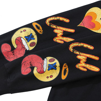 Sudadera con Capucha Estampado Floral Creativo - Image 4