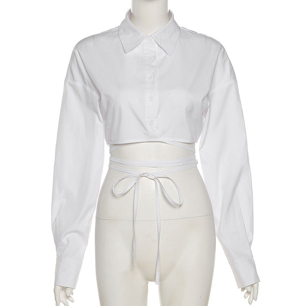 Blusa de Manga Larga Tendencia Otoño Europa y Estados Unidos