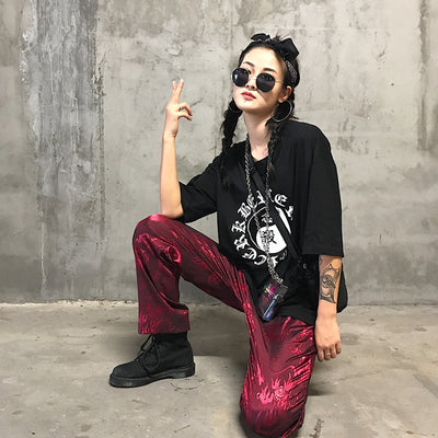 Pantalones Rectos Dark Dragon Jacquard - Estilo Clásico Oscuro - Image 16