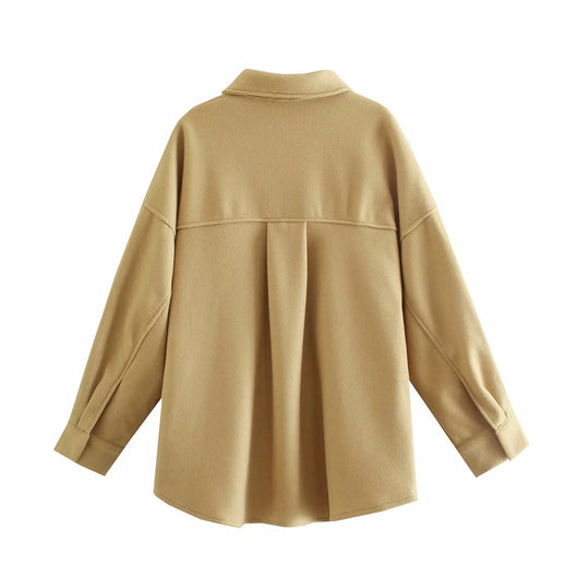 Camisa Boyfriend Suelta con Solapa - Estilo Desenfadado - Image 8