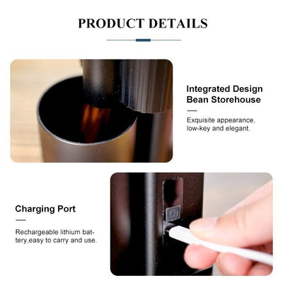 Molinillo Eléctrico de Granos USB - Moledor Portátil para Café y Especias - Image 3