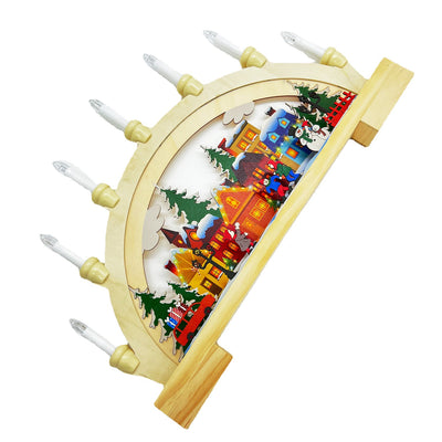 Puente Navideño Luminoso de Madera con LED - Image 5