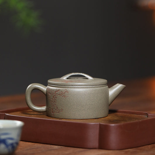 Tetera Artesanal de Barro Púrpura con Boca Ancha - Té Premium Hanwa - Image 2