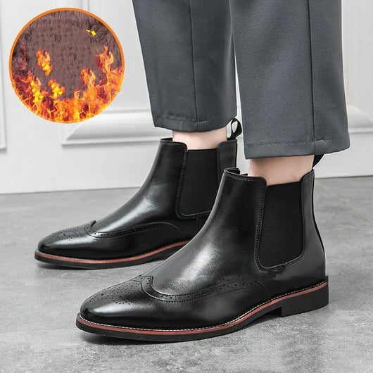 Botas Cortas de Invierno para Hombre Talla Grande con Forro Polar - Image 16
