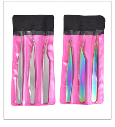 Set de 3 Piezas: Pinzas de Acero Inoxidable y Rizador de Pestañas Profesional - Image 4
