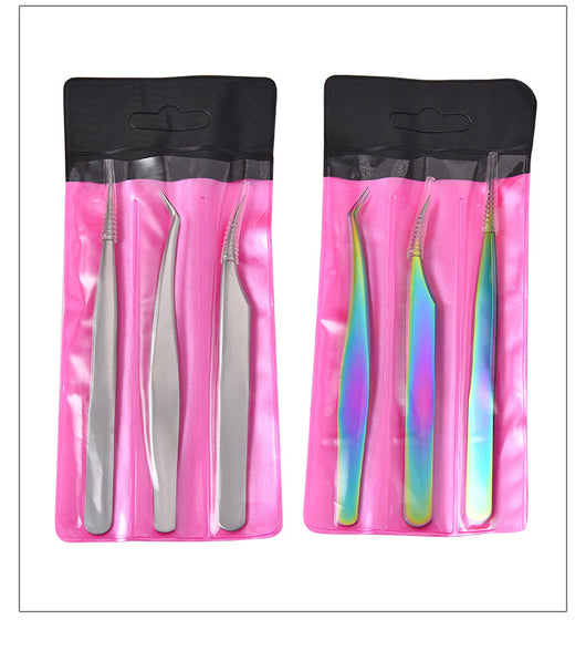 Set de 3 Piezas: Pinzas de Acero Inoxidable y Rizador de Pestañas Profesional - Image 4