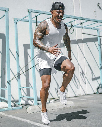 Pantalones Deportivos Sueltos Doble Capa con Múltiples Bolsillos - Image 24