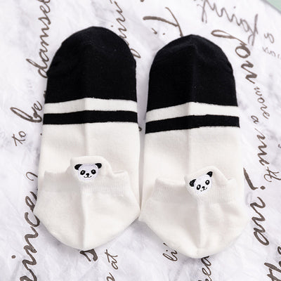 Calcetines de Algodón Bordados Transpirables para Hombre