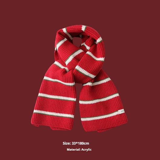 Bufanda de Lana Escocesa Roja para Parejas - Cálida y Elegante - Image 20