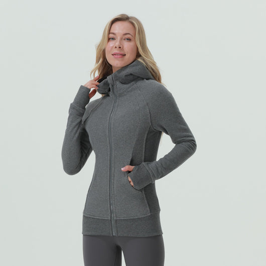 Sudadera Deportiva con Capucha y Cierre Completo para Yoga - Image 5