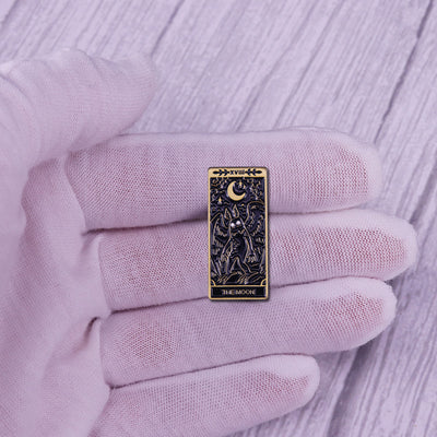 Broche de Cobre Mothman y Luna - Tarot Místico - Image 4