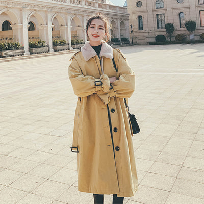 Abrigo de Lana Suelta para Mujer - Largo Invierno Oversize - Image 8