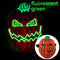Fluorescent Green, Red, Pumpkin
