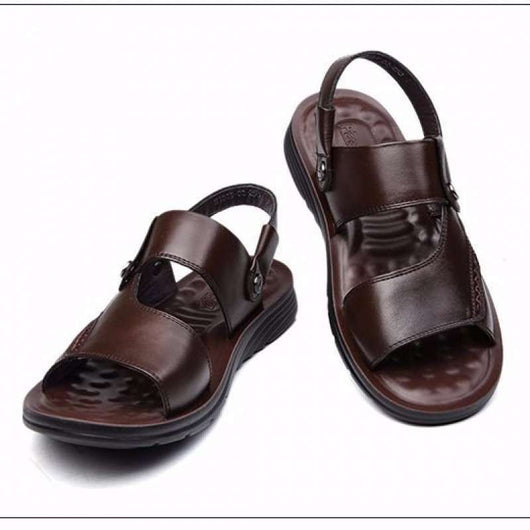 Sandalias de Cuero Genuino para Hombre con Suela Suave y Antideslizante - Image 3