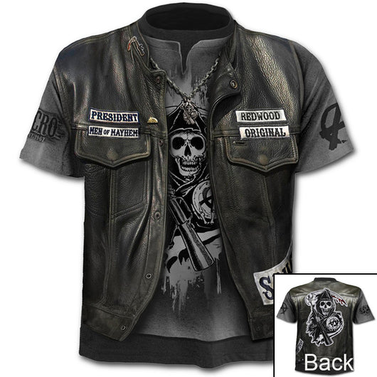 Camiseta Manga Corta Talla Grande con Estampado Digital 3D - Image 20