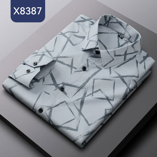 Camisa Estampada de Fibra de Bambú para Hombre - Image 10