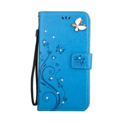 Funda para Apple con Diseño de Mariposa en Relieve y Diamantes - Image 6