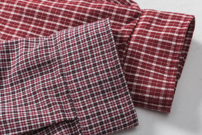 Camisa de Cuadros Patchwork para Hombre - Image 15