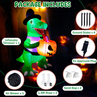 Disfraz Inflable Dinosaurio Calabaza Halloween - Image 2