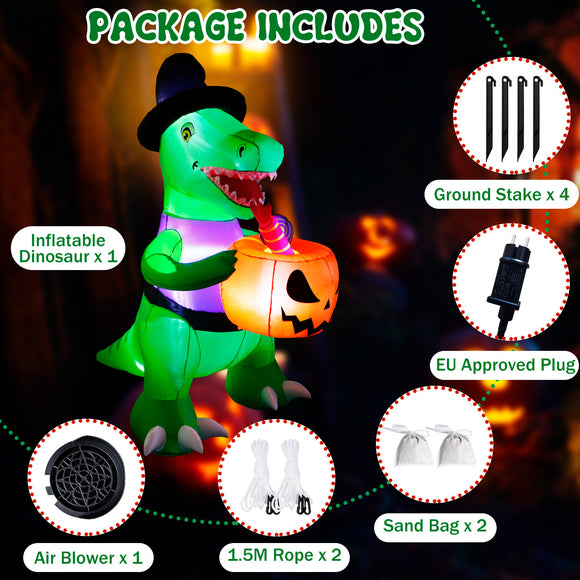 Disfraz Inflable Dinosaurio Calabaza Halloween