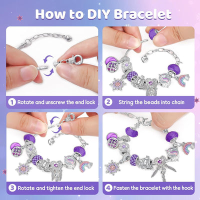 Set de Pulseras y Adornos Navideños DIY para Niñas - Image 8