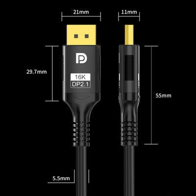Cable DisplayPort 1.4 16K Macho a Macho con Funda Tejida - Image 18
