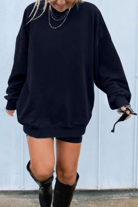 Sudadera Suelta sin Capucha con Estampado de Letras para Mujer - Image 13